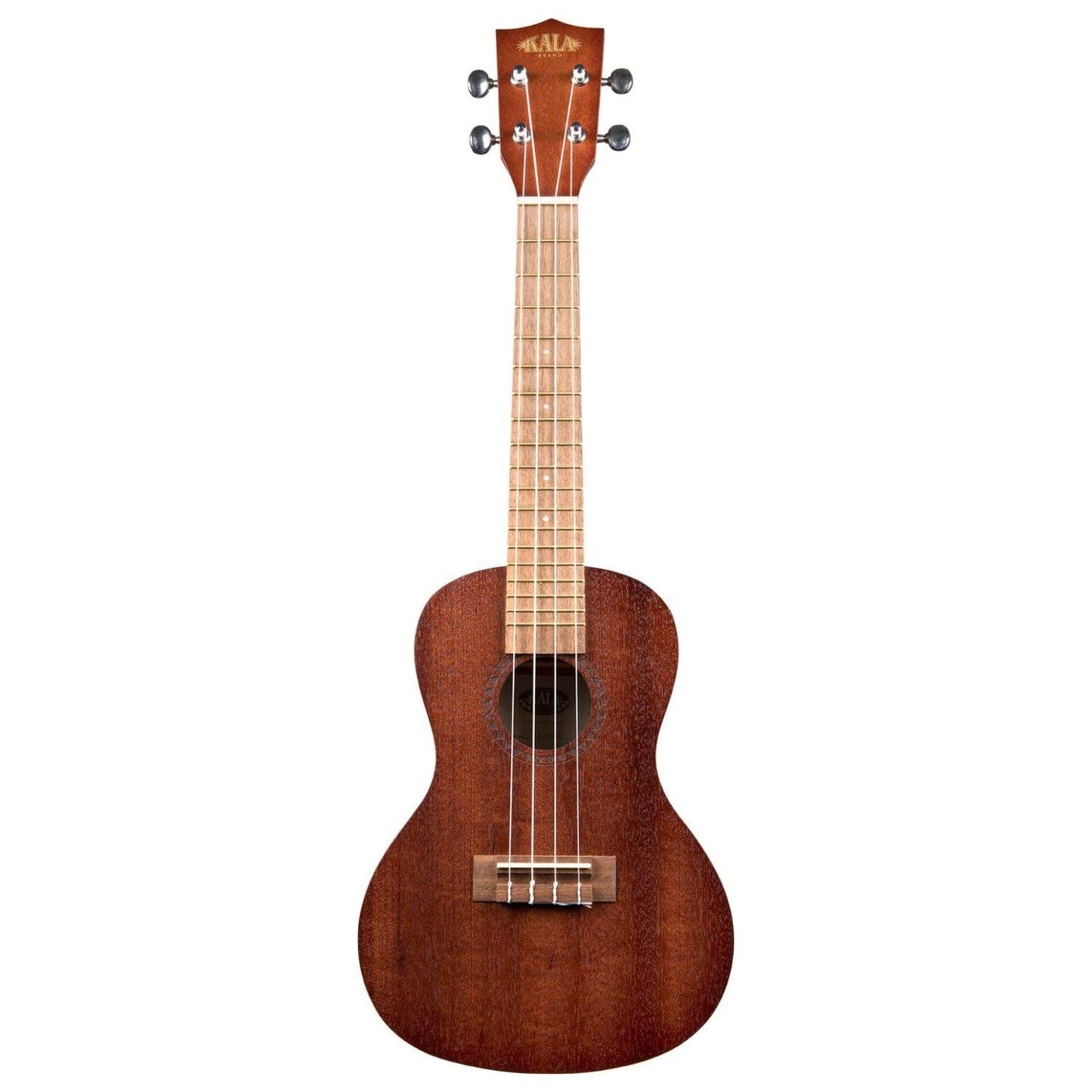 Kala Brand Music Co., 4-String Ukulele, Light Mahogany Stain, Learn to Play Kit (KA-15C-BNDL2006)