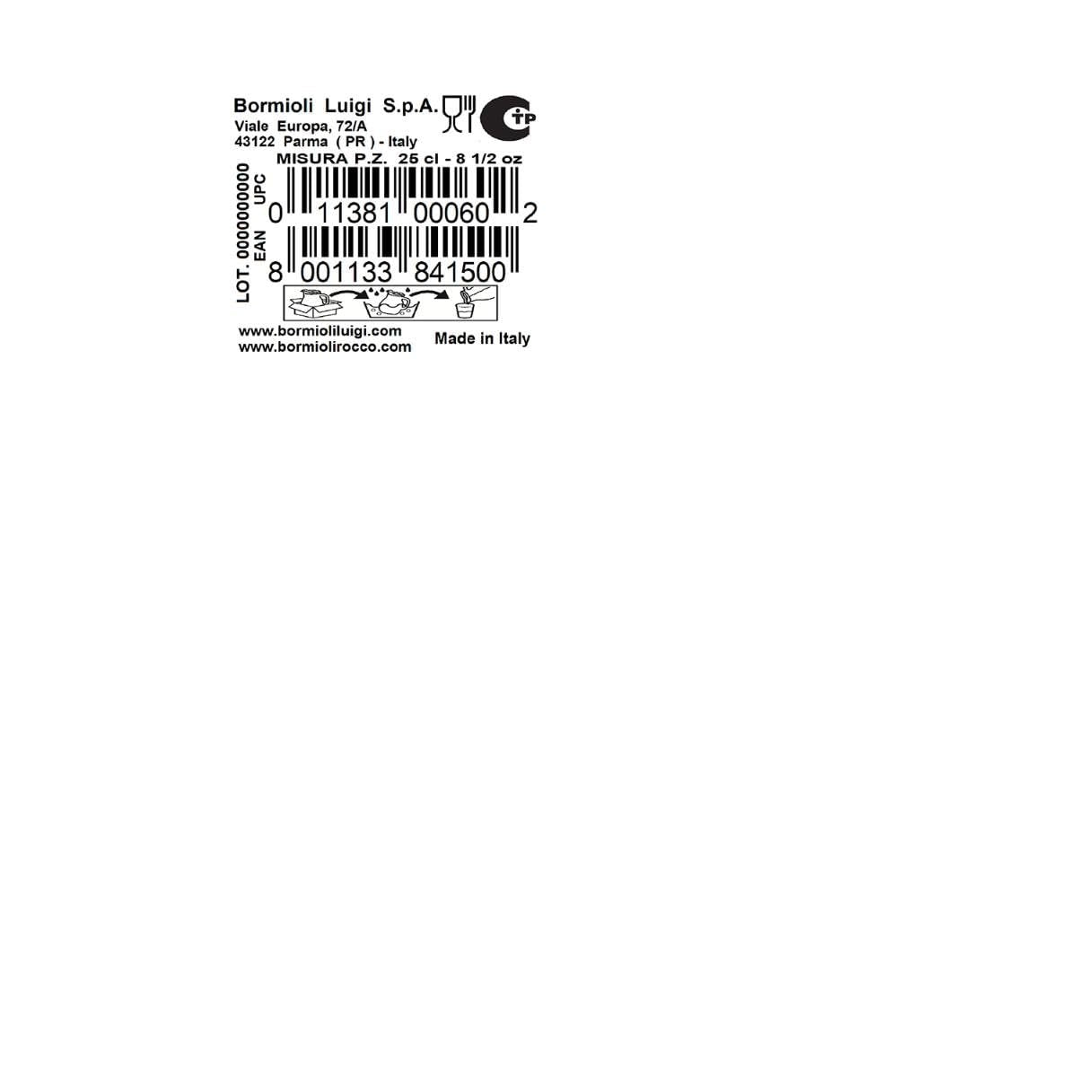 Bormioli Rocco 1.84159 (00060) PKLA801
