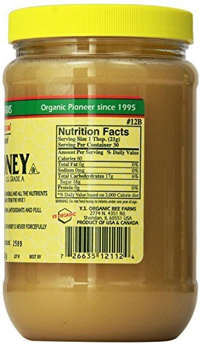 YS Eco Bee Farms Raw Honey - 22 oz (Pack of 6)
