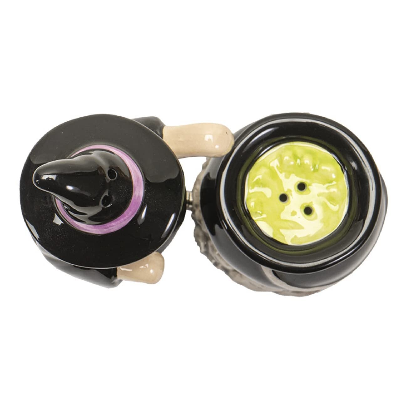 Pacific Trading Witch and Cauldron Salt and Pepper Shaker Set 2.2 Inch