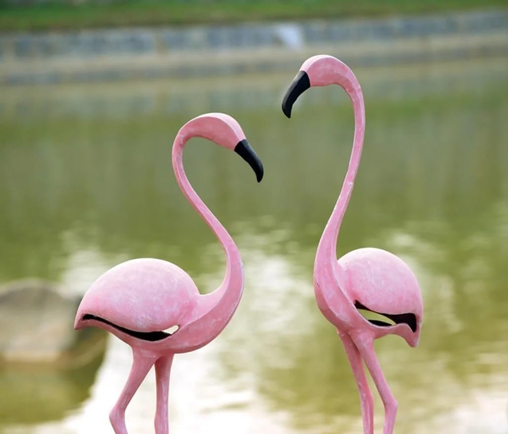 SPI Home 33349 Pink Flamingo Pair Sculpture