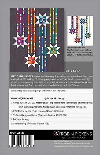 Robin Pickens Inc Little Star Shower Pattern, None