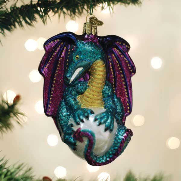 Old World Christmas Fantasy Glass Blown Ornament for Christmas Tree