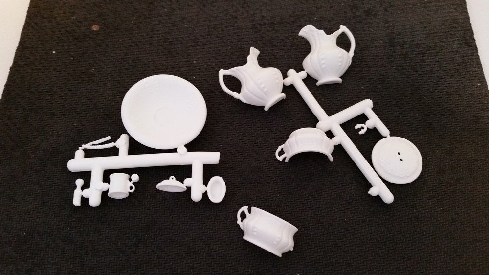 Dollhouse Miniature Chrysnbon Chamber Pot Set Simple Kit