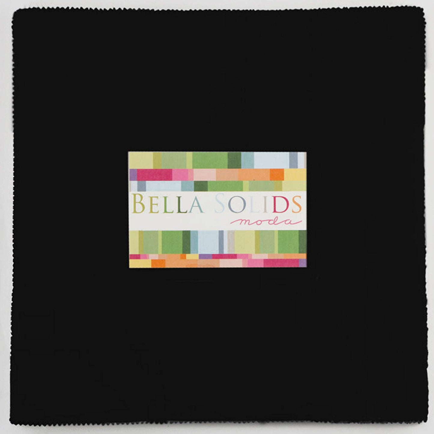 Moda Fabrics Bella Solid Layer Cake Ten Inch Squares 40 pc Black