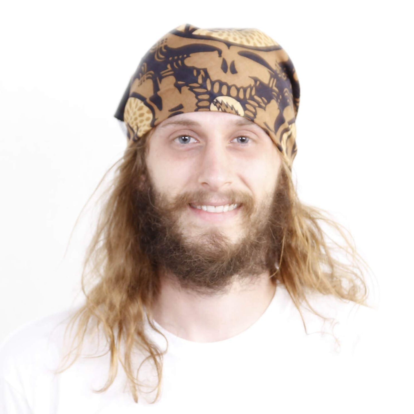 Sunshine Joy Grateful Dead Spin Yr Face SYF Bandana 22x22 Inches (Blue)