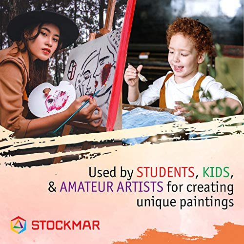 Stockmar Watercolor Paint Set - Includes Carmine Red, Lemon Yellow, Ultramarine Blue- Washable Paint for Kids, Students, & Artists (3 Bottles, 20 mL)