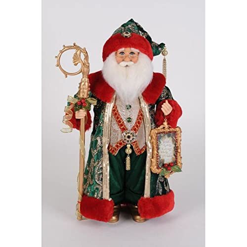 Karen Didion Evergreen & Crimson Santa