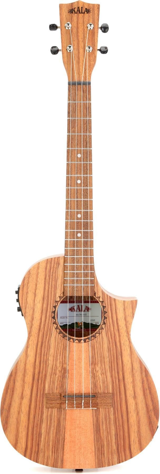 Kala Brand Music Co., 4-String Ukulele, Natural, Baritone with EQ (KA-TK-B-CE)