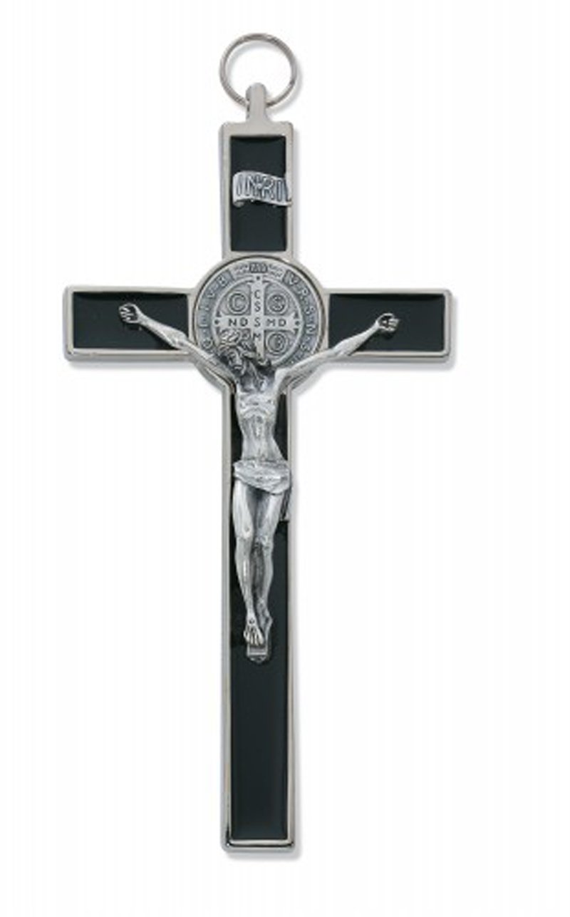 McVan Inc. 8 Black Epoxy St. Benedict Crucifix - Décor Gift Religious 119-04-MCVAN