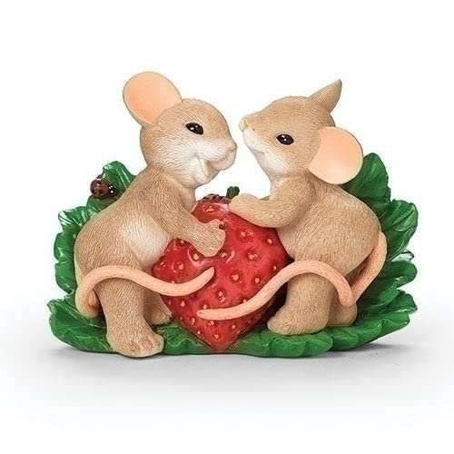 Roman Giftware Inc., Charming Tails Collection, 3" H Something Sweet Figure,Religious, Inspirational, Durable (4x1x2)