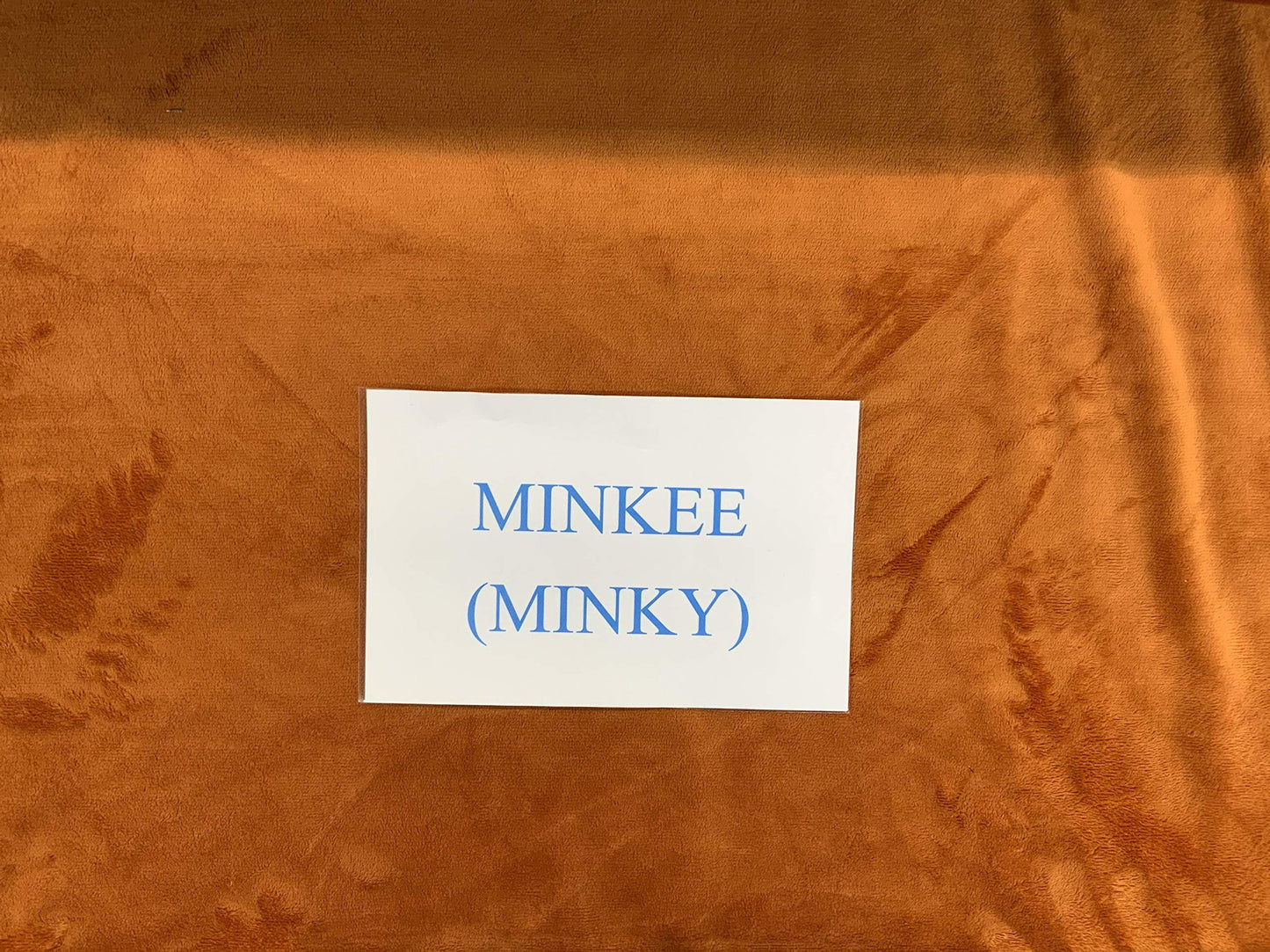 60” Wide Shannon Fabrics Minky Solid Cuddle 3 Rust