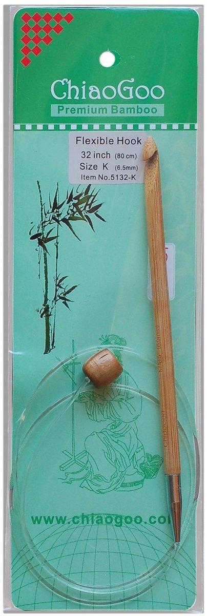 ChiaoGoo 32-Inch Flexible Tunisian Hooks, K10.5/6.5mm (5132-K)