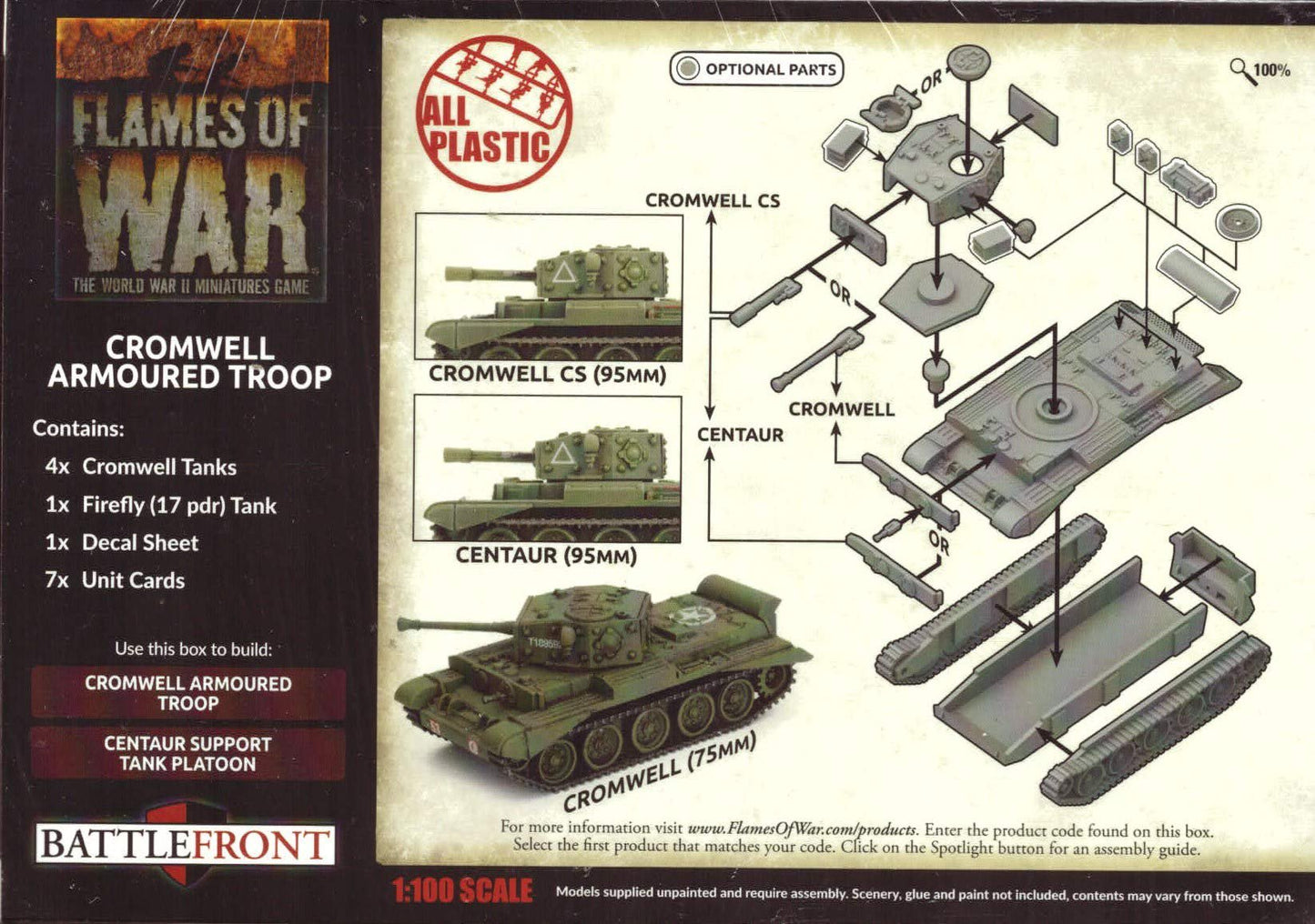 Cromwell Armoured Troop Plastic