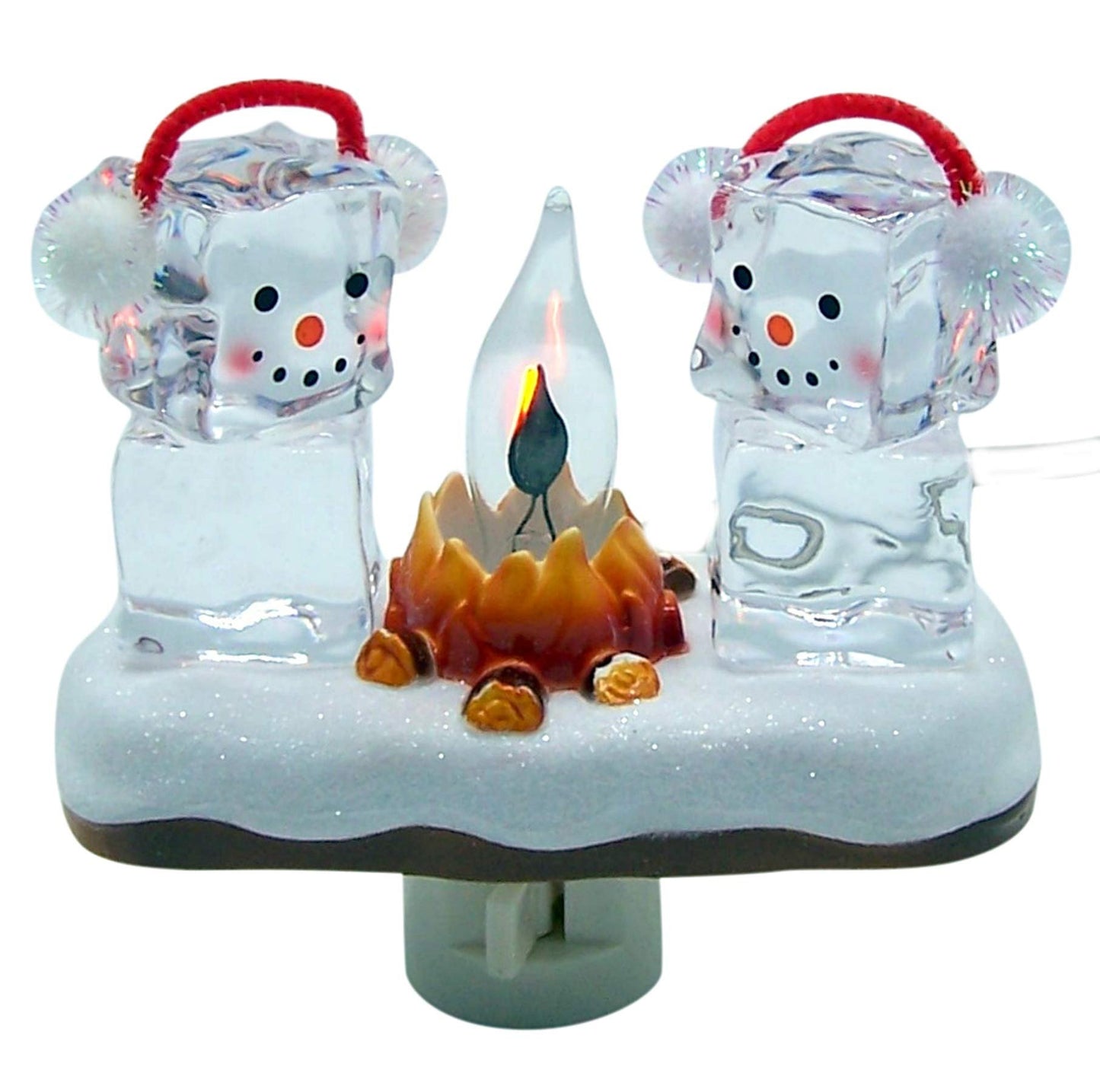 Roman 4.5" H ICE Cube Campfire Night