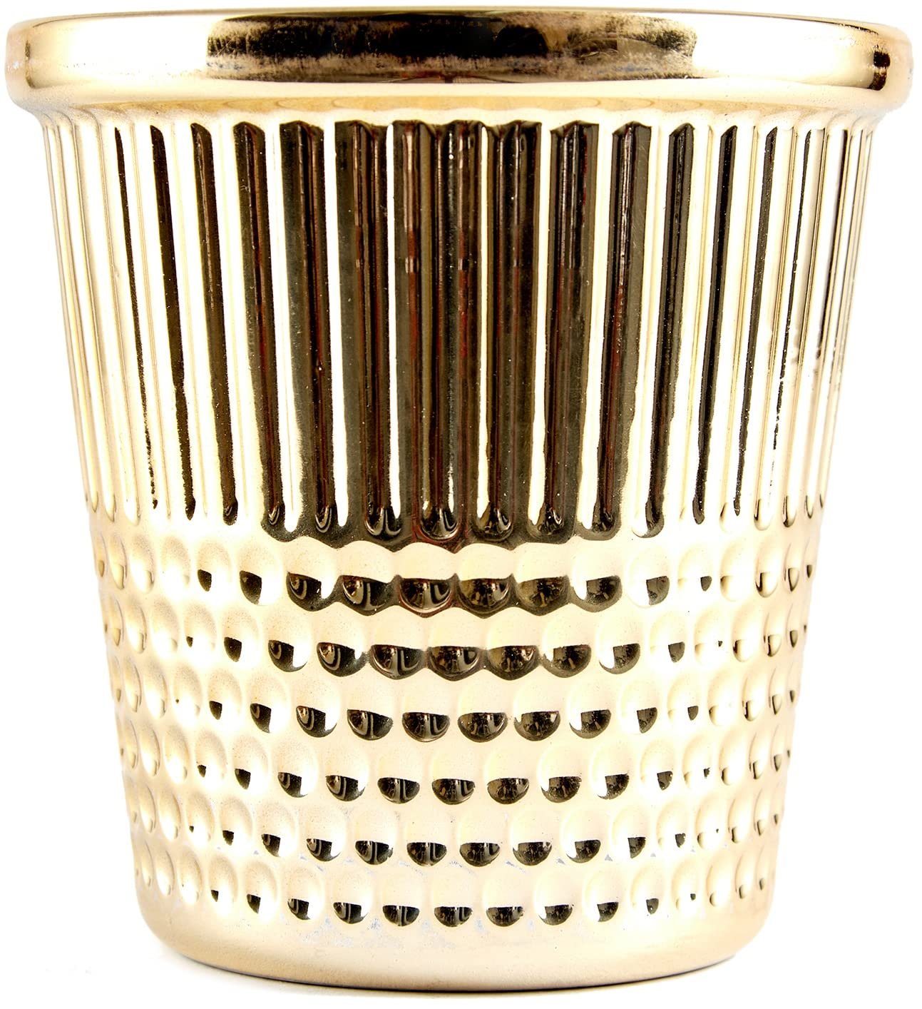Tacony Hemline Gold Thimble Craft Container-