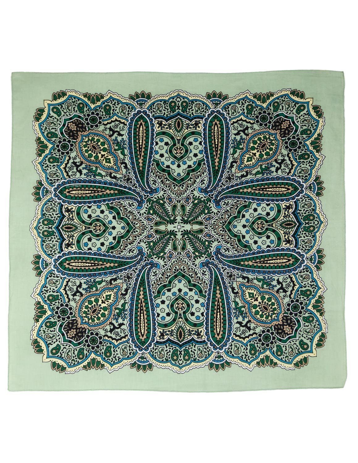 Sunshine Joy Paisley Hippie Bandana 22x22 Inches - Classic Red