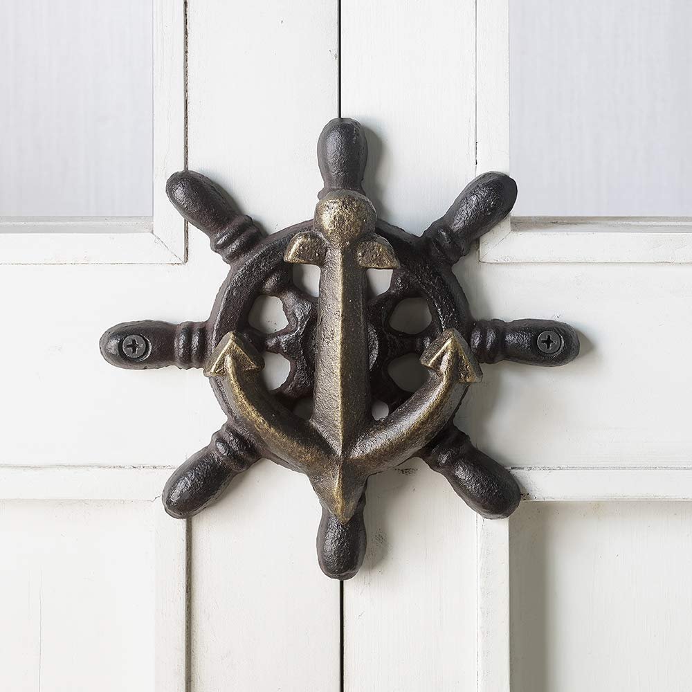 Anchor and Ship's Wheel Doorknocker