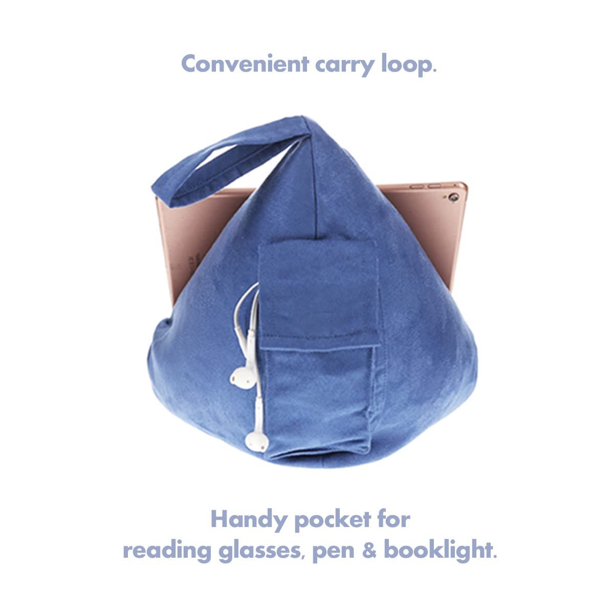 The Book Seat - The Most Comfortable Way to Read, Hands Free! - Navy
