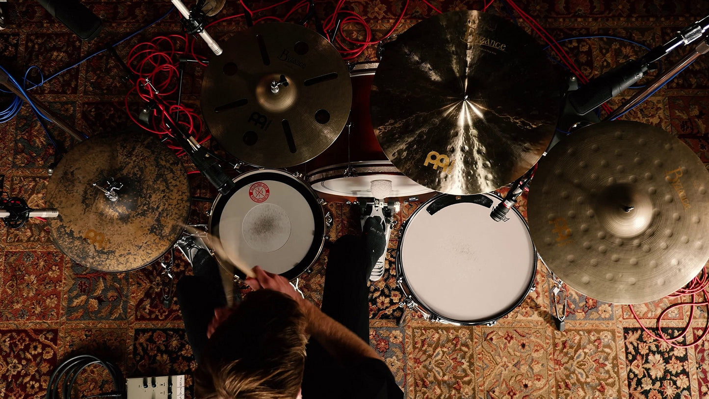 Meinl Cymbals B16EDMTH Byzance Extra Dry 16-Inch Medium Thin Hi Hat Cymbal Pair (VIDEO)