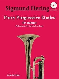 Carl Fischer 40 Progressive Etudes For Trumpet - Bk+MP3