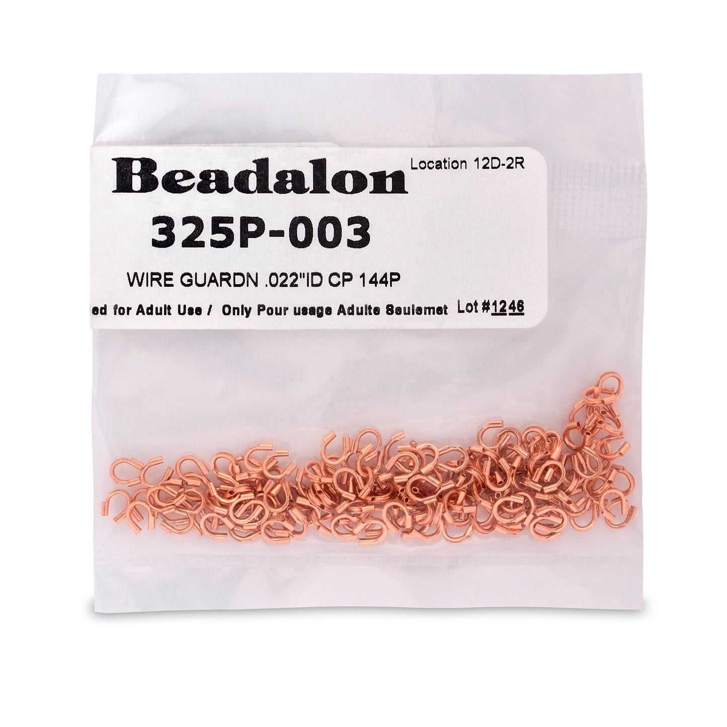 Beadalon Wire Guardian/Thread Protectors 0.022" Copper Color (144)