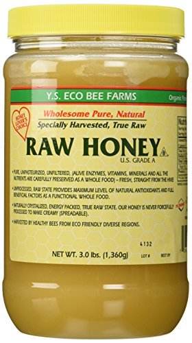 YS Eco Bee Farms RAW HONEY - Raw, Unfiltered, Unpasteurized - Kosher (3 Lb (2 Pack))