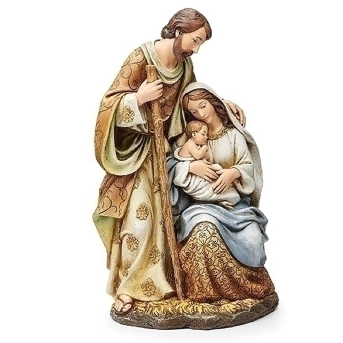 Roman Joseph's Studio 9.5" H Ornate Holy Family Figure, Religious Tabletop Home Decor