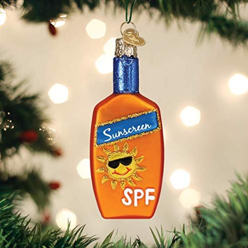 Old World Christmas Sunscreen Glass Blown Ornaments for Christmas Tree