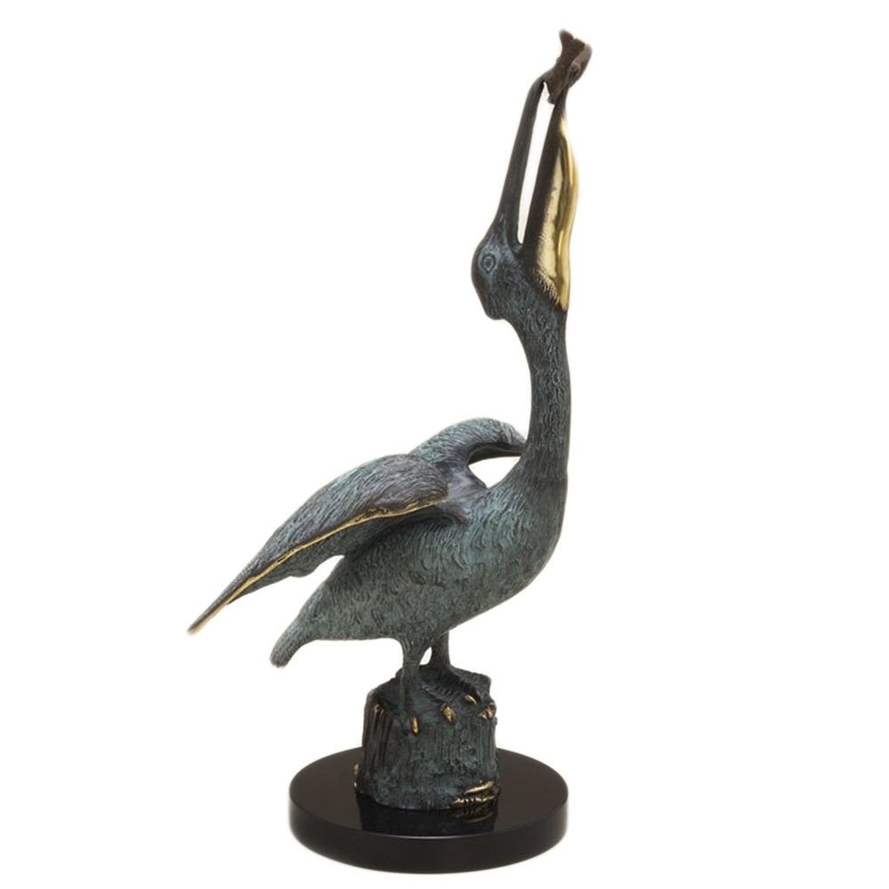 SPI Home Pelican Eating Fish Figurine