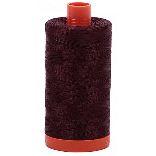 Aurifil Mako Cotton Thread Solid 50wt 1422yds Dark Wine