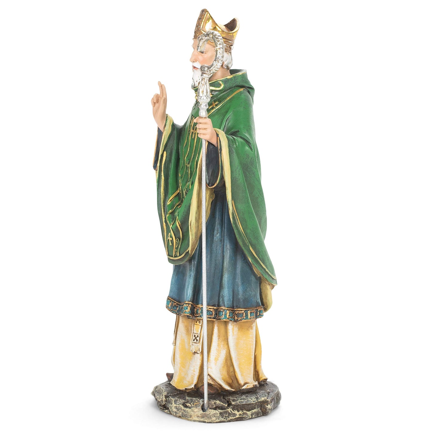 Joseph's Studio by Roman Inc., Renaissance Collection, Holy Statue Figurine, 10.5" H ST Patrick Figure, Religious Figure, Religious Décor, Catholic Gifts (3 x 4.25 x 10.25 Inches)