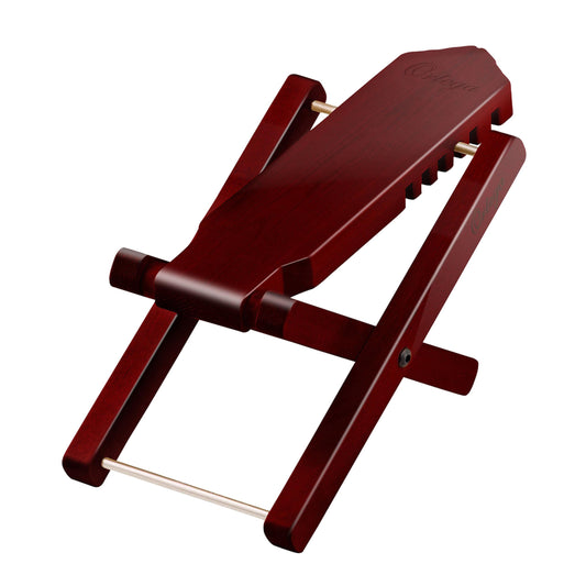 Ortega オルテガ ギター足台 (フットレスト) 木製 バーチ材 5段階調整可能 ギターヘッドデザイン OWFS-1 【国内正規品】