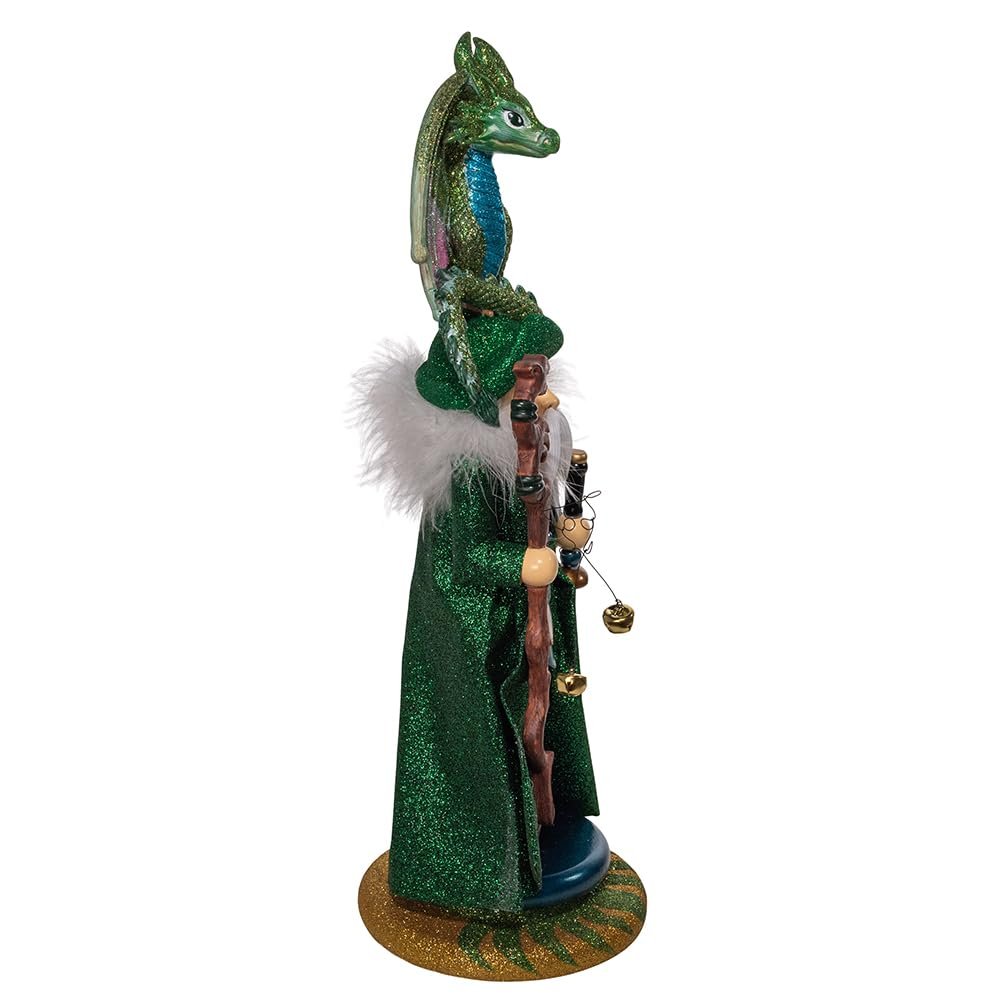Kurt Adler 18-inch Hollywood Nutcrackers™ Wizard with Dragon Nutcracker