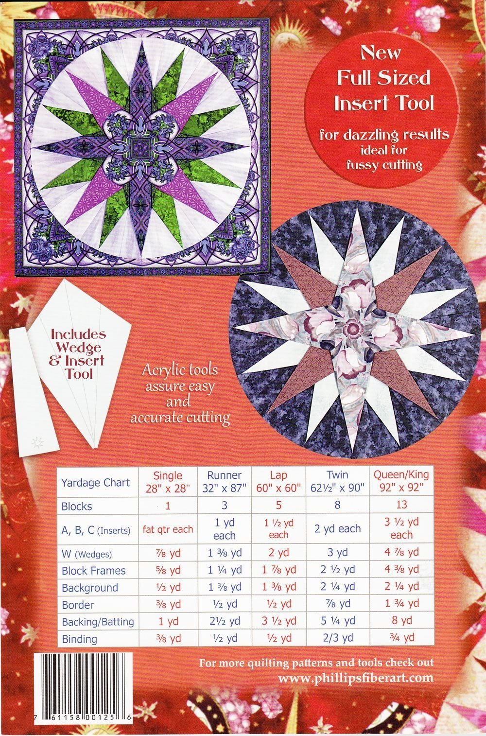 The Folded 3-D Mariners Compass with Wedge Tool and Insert Tool
