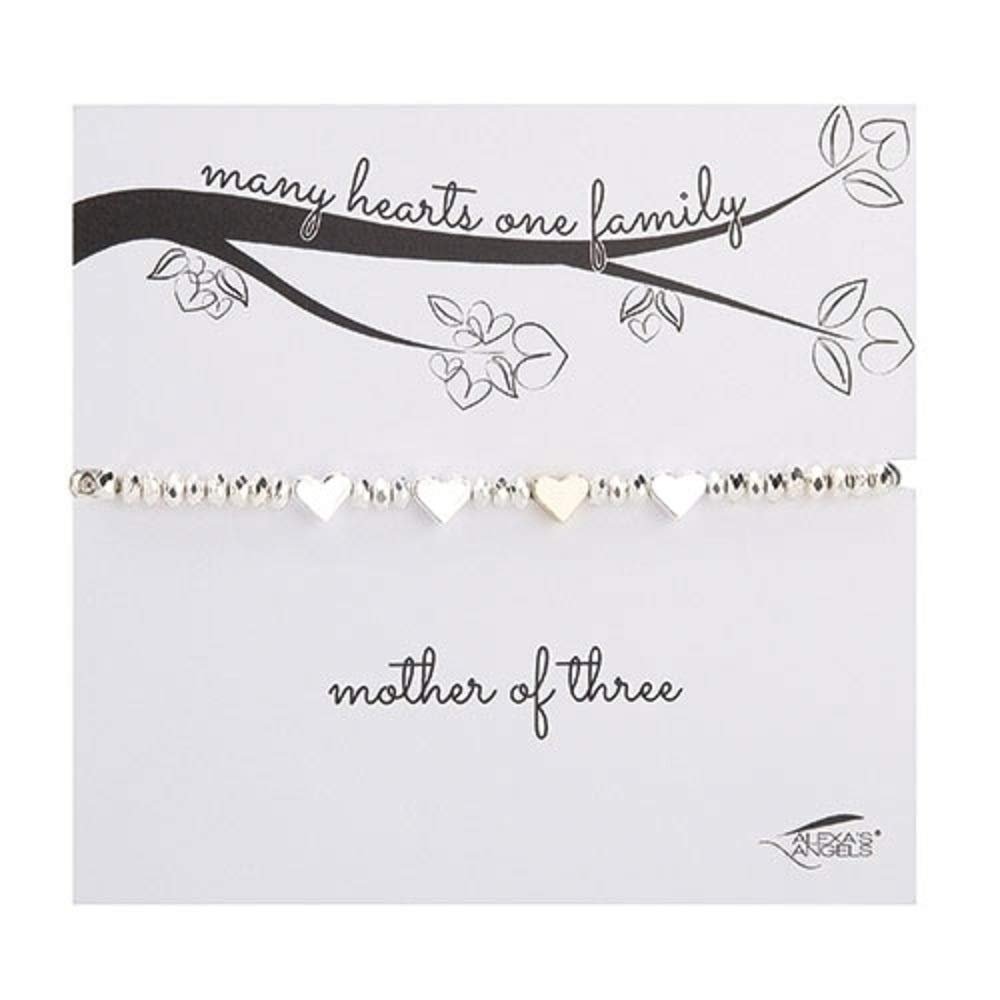 Roman 223591 Alexa's Angels Mother of Three Bracelet, 7-inch Length