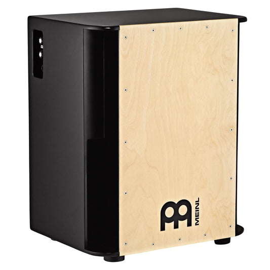 Meinl Percussion Jumbo Arch Bass Cajon/Drum with Snare Carpet with Extremely Deep Bass Drum Box for Children and Adults No Cajon Kit Maple Front Plate (SUBCAJ8VWB-M)