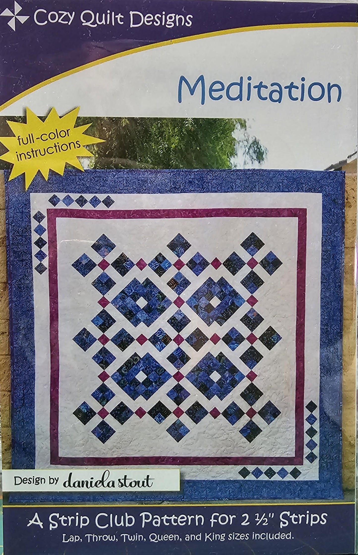 Cozy Quilt Designs 'Strip Club' Pattern - Meditation (Includes Instructions for Five Project Sizes)