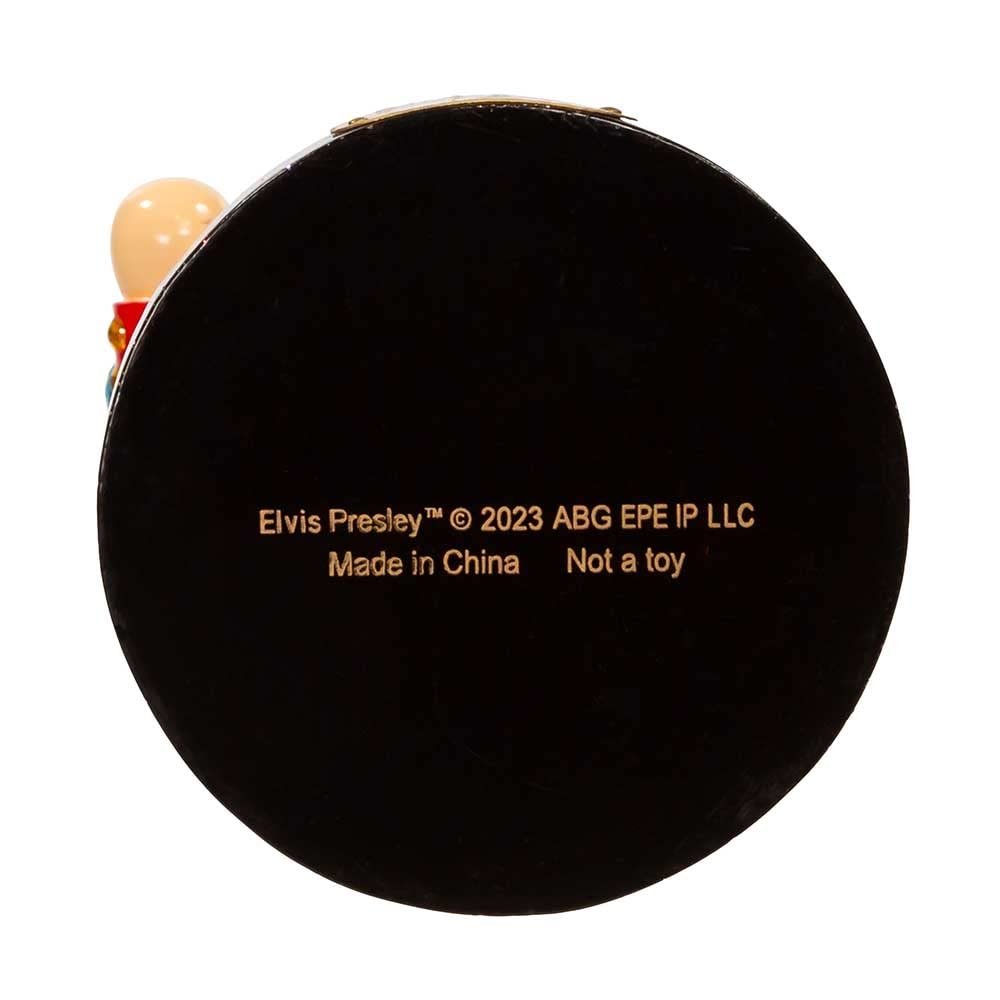 Elvis Presley Kurt Adler 10-Inch with Teddy Bear Nutcracker, Red