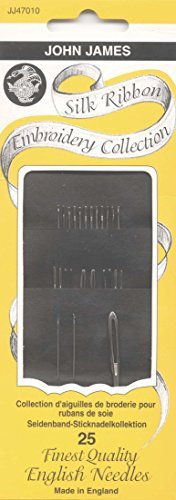Colonial Needle JJ47010 Silk Ribbon Embroidery Needles, Assorted, 25-Pack