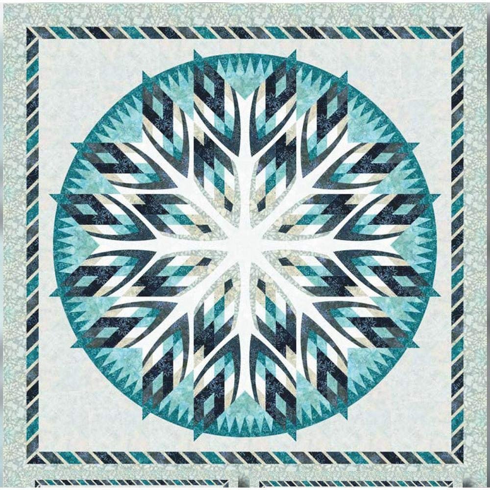 Yogo Sapphire Wall Quilt Pattern by Quiltworx and Judy Niemeyer 80 by 80 inches. Paper Pieced.