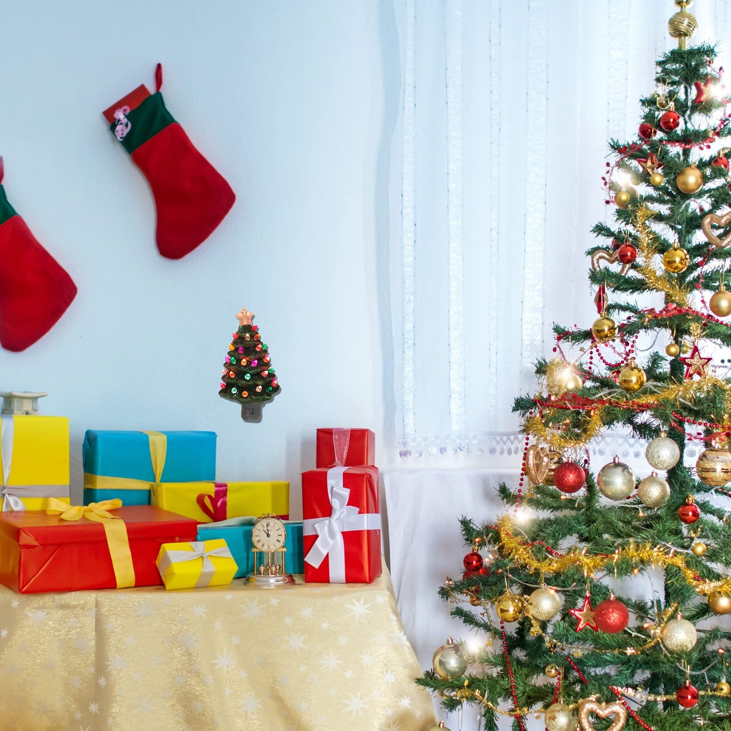 Roman 6.5" H Vintage Tree Night Light