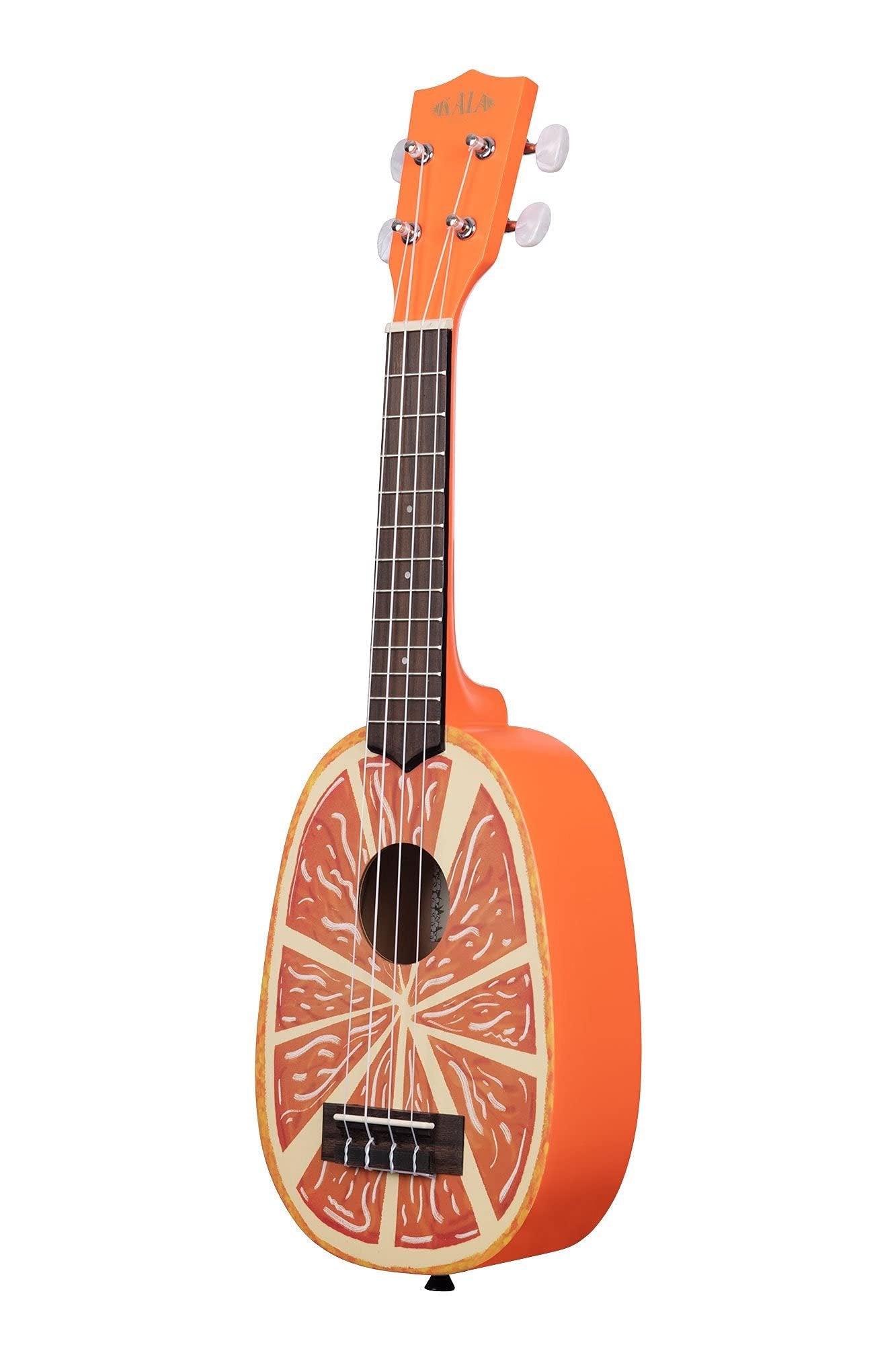 Kala, 4-String Ukulele, Orange, Soprano (KA-NV-ORNG)