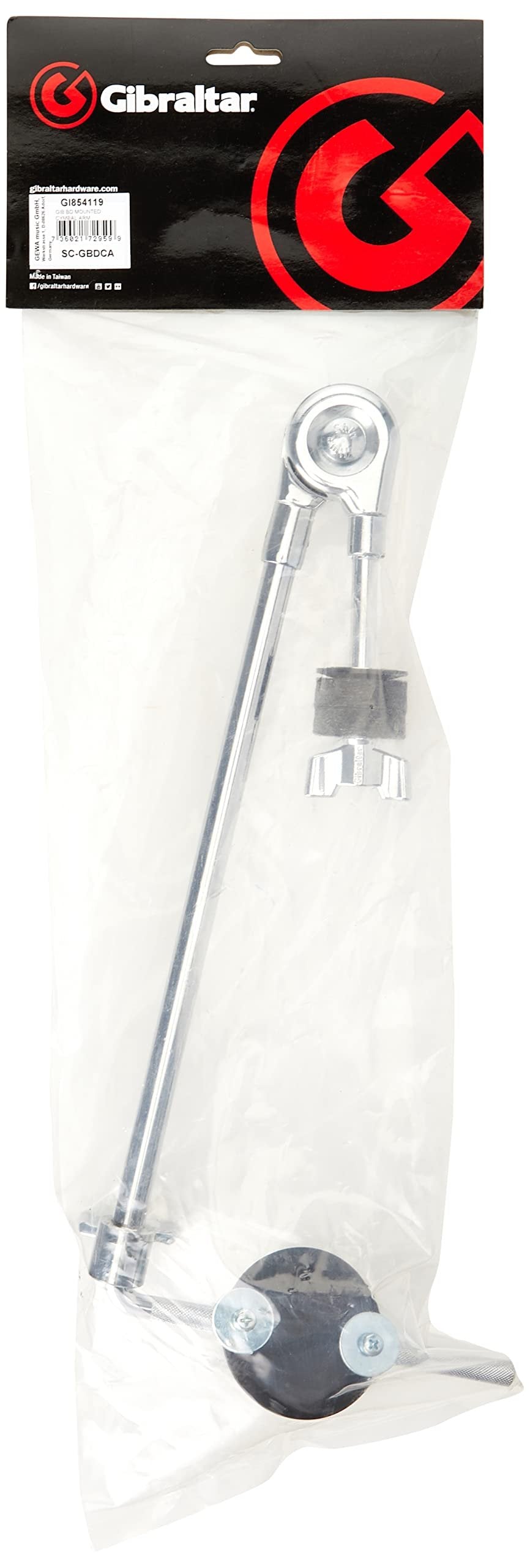 Gibraltar SC-GBDCA Bass Drum Mounted Cymbal Arm