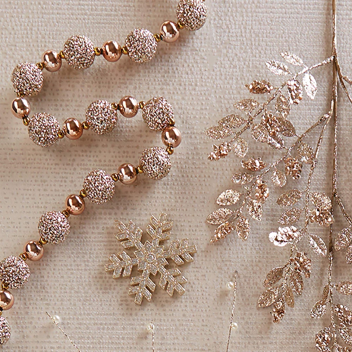 RAZ Imports - Formal Affair - 6' Glittered Gold and Silver Ball Garlands