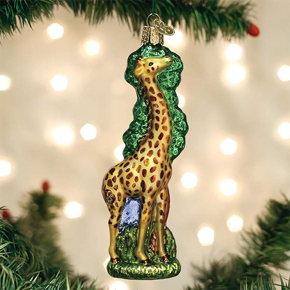 Old World Christmas Ornaments Giraffe Glass Blown Ornaments for Christmas Tree