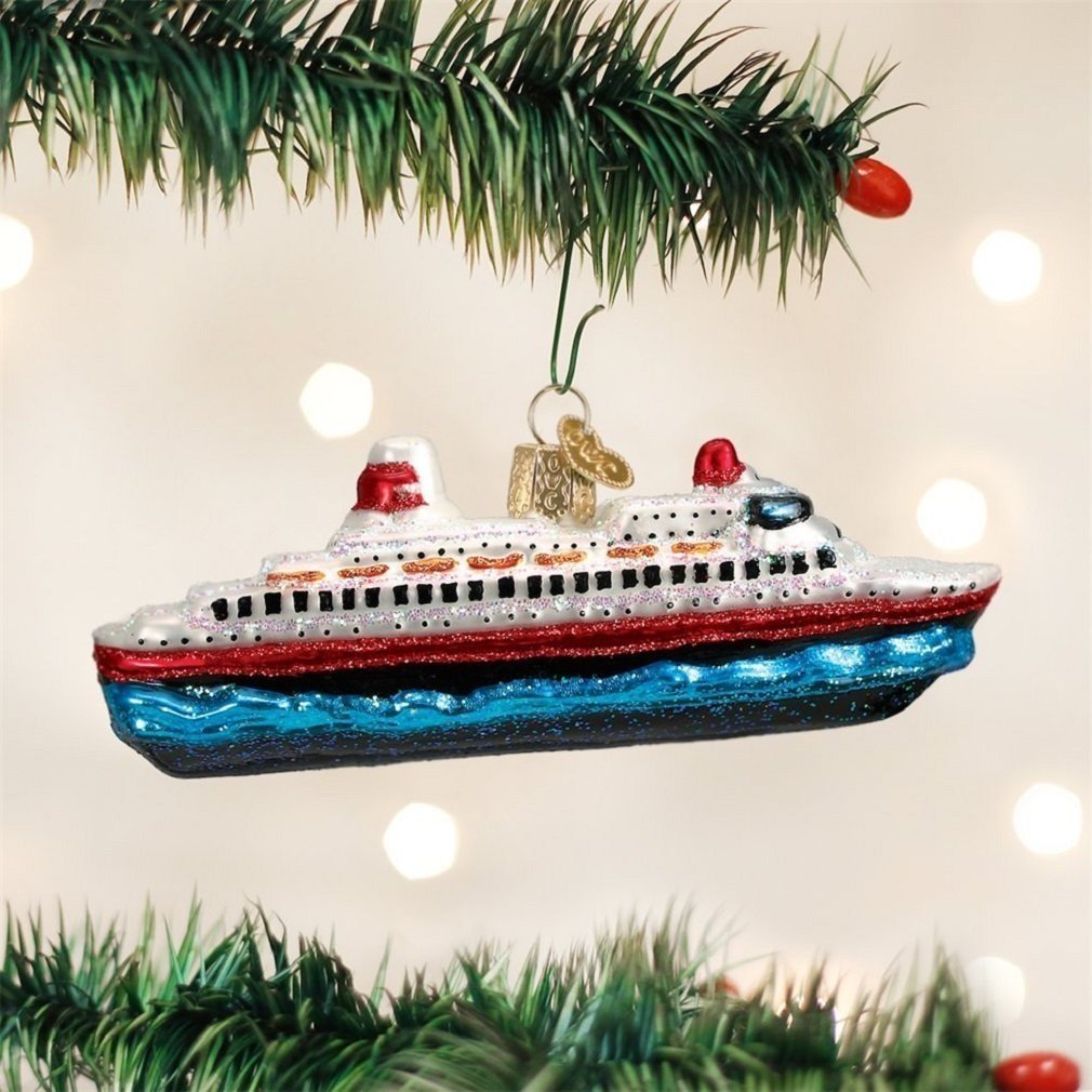 Old World Christmas Travel Glass Blown Ornaments for Christmas Tree
