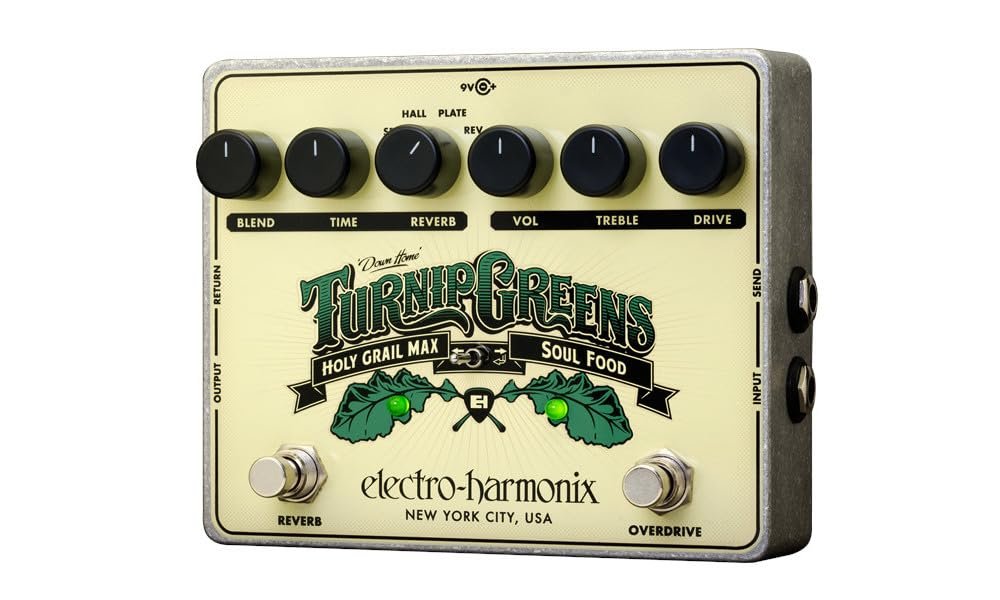 Electro-Harmonix Turnip Greens Overdrive/Reverb Multi-Effect Pedal