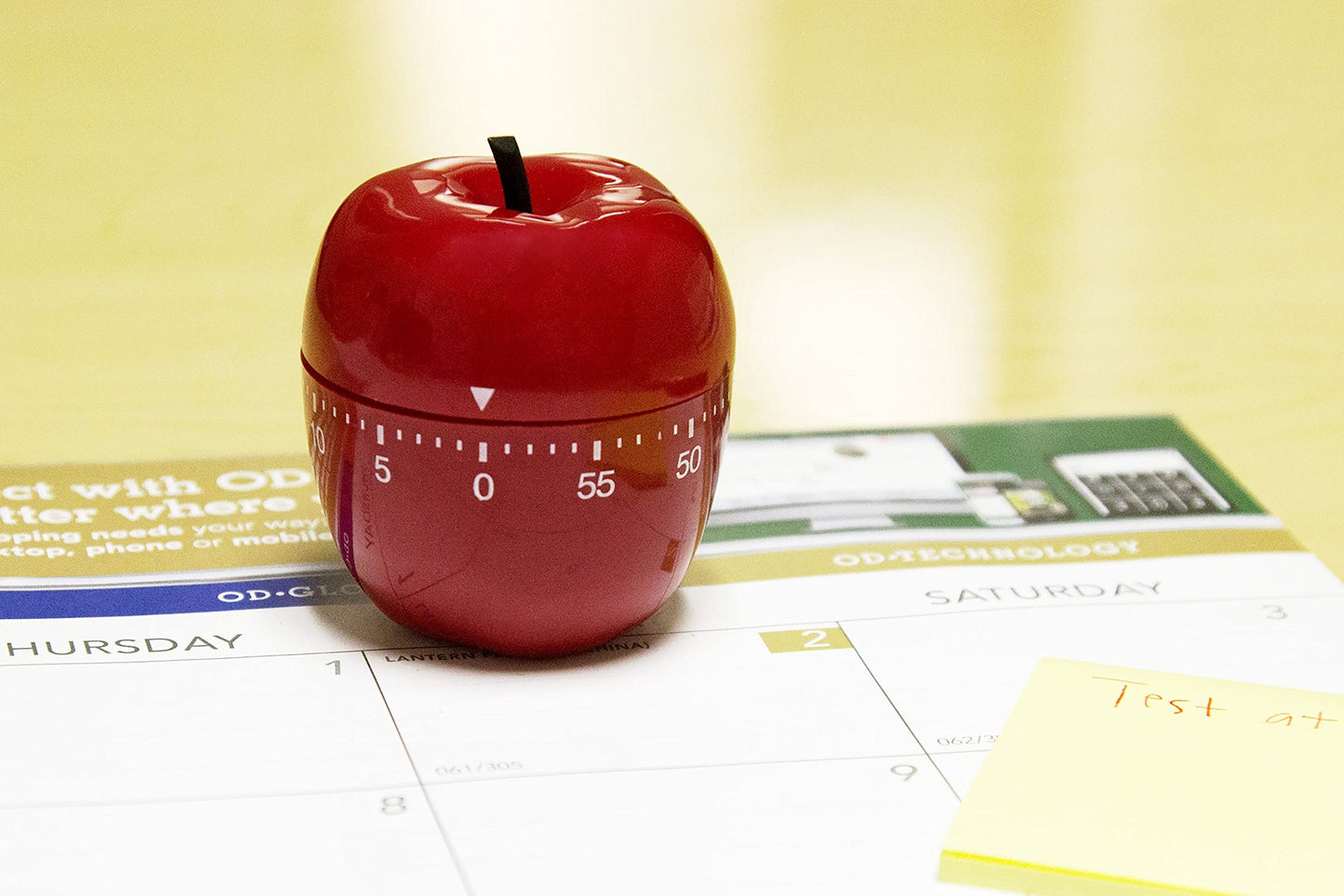 Baumgartens Products - Apple Timer, 0-60 Minutes, Red - Sold as 1 EA - Apple timer is ideal for the classroom. Use for fun or timed assignments or tasks. Timer counts up to 60 minutes.
