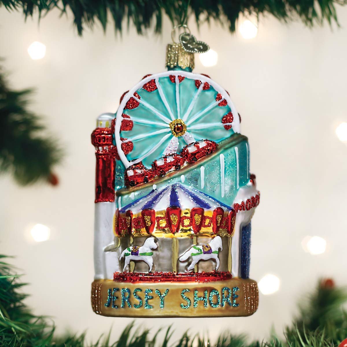 Old World Christmas Glass Blown Ornament Jersey Shore (20096)